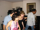 John, Jane, Whitney, Lisa, Niranjan playing Twister